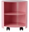 Hem Pink Hide Side Table In Light Pink
