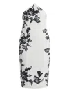 Hemant & Nandita Aahi Floral Halterneck Midi Dress In White