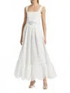 Hemant & Nandita Adya Long Dress In White In White