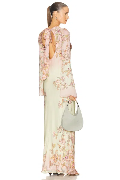 Hemant & Nandita Back Tie Maxi Dress