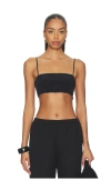 Hemant & Nandita Bandeau Top In Black