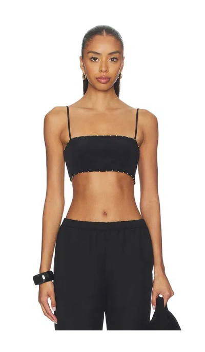 Hemant & Nandita Bandeau Top In Black