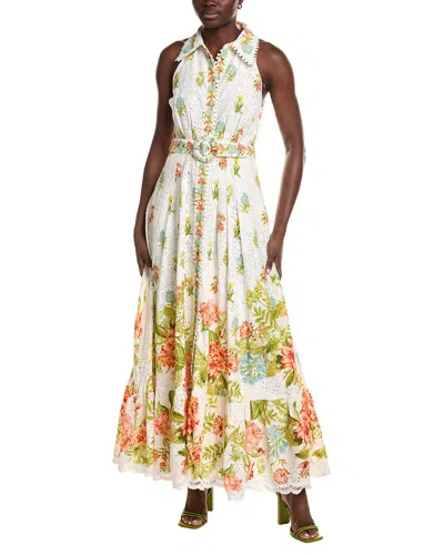 Hemant & Nandita Belted Shirtdress In Multi