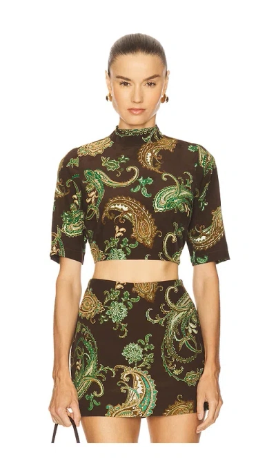 Hemant & Nandita Top Çÿ­è¢–ä¸šè£… Â€“ Æ·±æ£•è‰². Å°ºç � Xl (also Â€“ L, M, S, Xs). In Multi