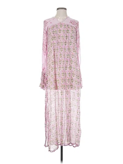 Pre-owned Hemant & Nandita Casual Dress In Pink