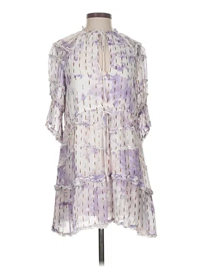 Pre-owned Hemant & Nandita Casual Dress In Purple