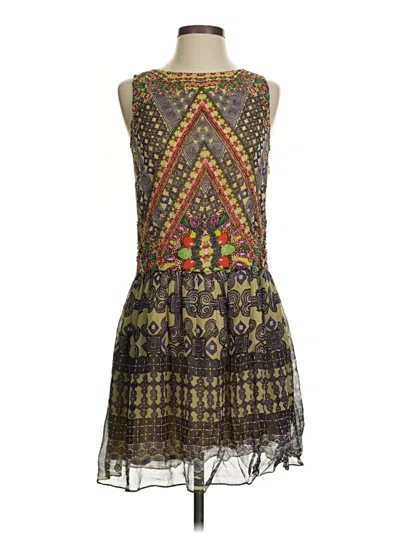 Pre-owned Hemant & Nandita Cocktail Dress In Brown