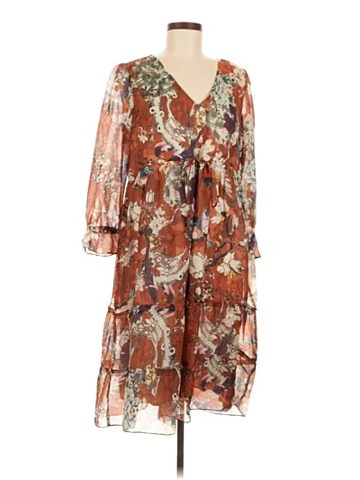 Pre-owned Hemant & Nandita Cocktail Dress In Brown