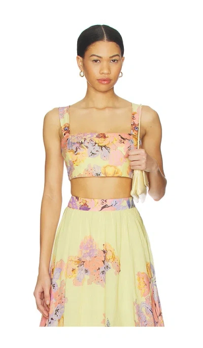 Hemant & Nandita Corset Top In Yellow