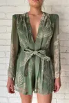 Hemant & Nandita Dara Romper In Green In Green