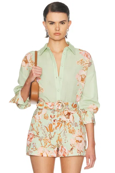 Hemant & Nandita Ezra Oversized Shirt In Green