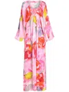 Hemant & Nandita Floral Dress In Pink