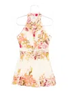 Hemant & Nandita Short Dress With Buckle Belt In Multi
