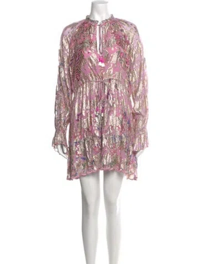 Pre-owned Hemant & Nandita Floral Print Mini Dress