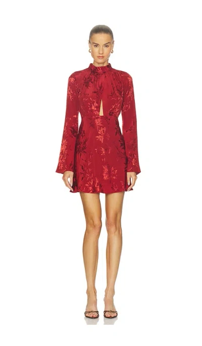 Hemant & Nandita Front Neck Wrapped Mini Dress In Brown