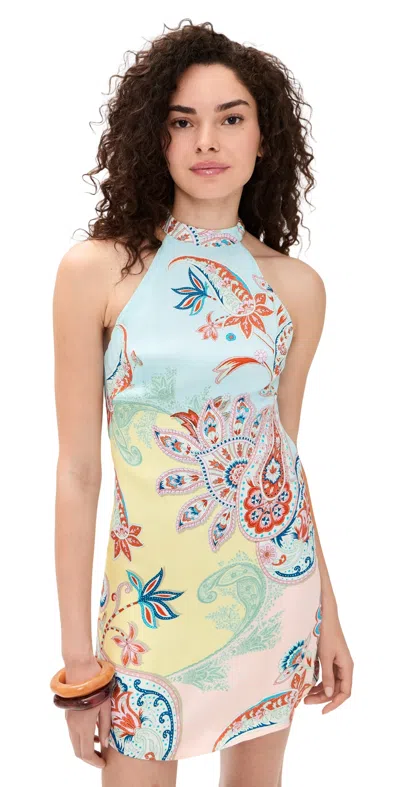 Hemant & Nandita Halter Mini Dress Multi
