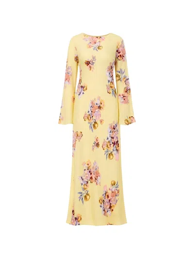 Hemant & Nandita Maxi Dress In Yellow