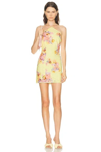 Hemant & Nandita Kysha Mini Dress In Yellow