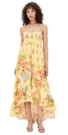 Hemant & Nandita Long Dress Multi In Yellow