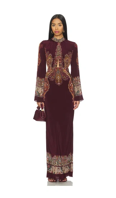 Hemant & Nandita Long Dress In Multi