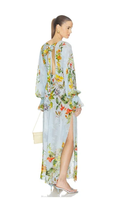 Hemant & Nandita Maxi Kaftan In Blue