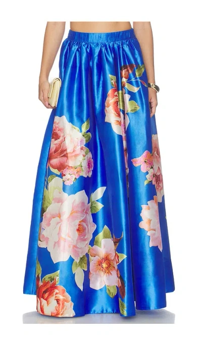Hemant & Nandita Maxi Skirt In Blue