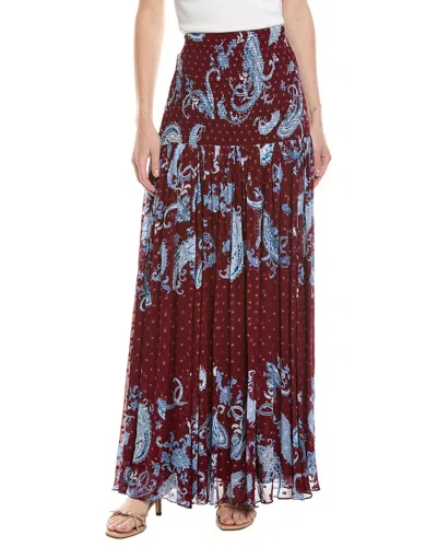 Hemant & Nandita Maxi Skirt In Red