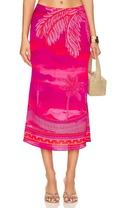 Hemant & Nandita Midi Skirt In 多色
