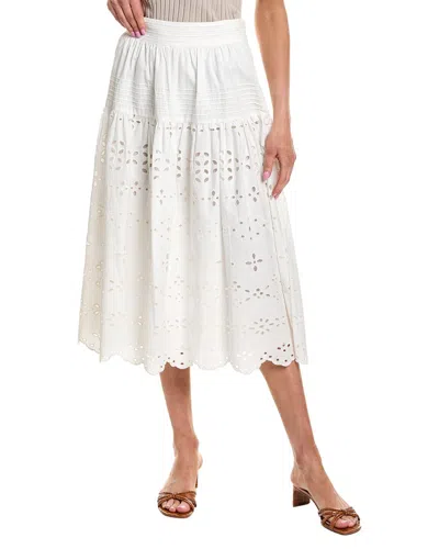 Hemant & Nandita Midi Skirt In White