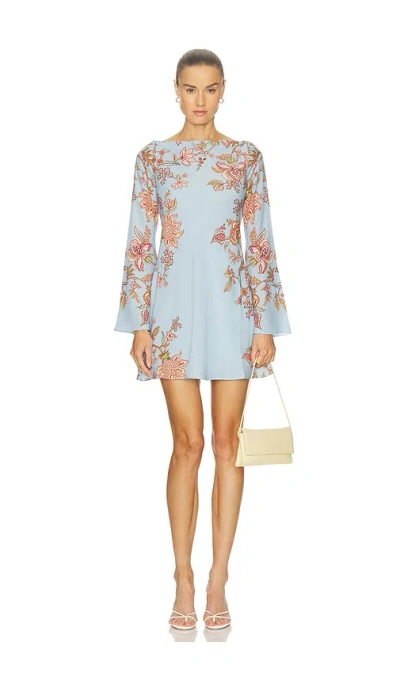 Hemant & Nandita Mini Dress In Blue