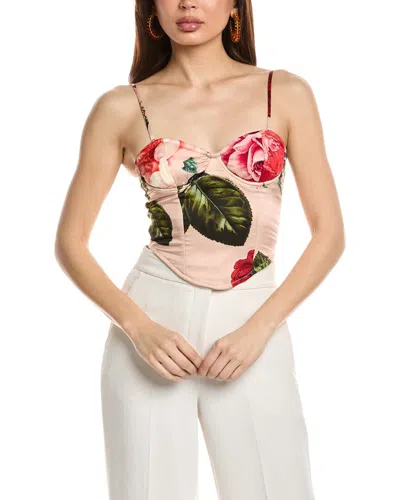 Hemant & Nandita Naaz Silk-blend Corset Top
