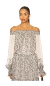 Hemant & Nandita Off Shoulder Top In Multi