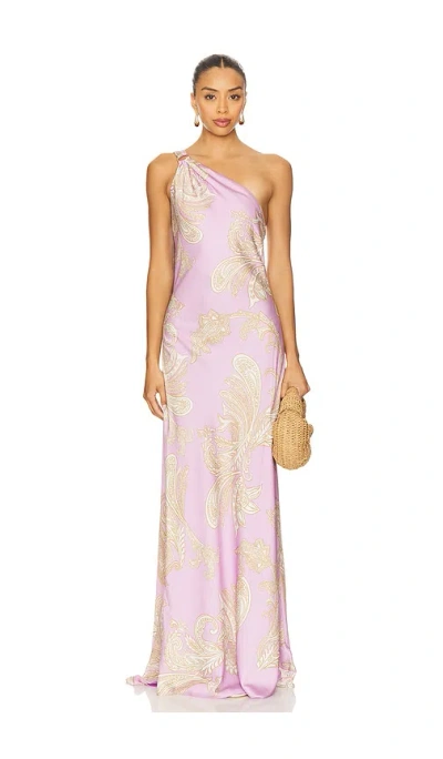 Hemant & Nandita One Shoulder Long Dress