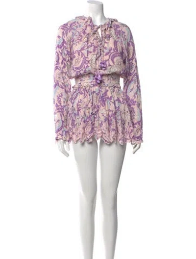 Pre-owned Hemant & Nandita Paisley Print Mini Dress W/ Tags