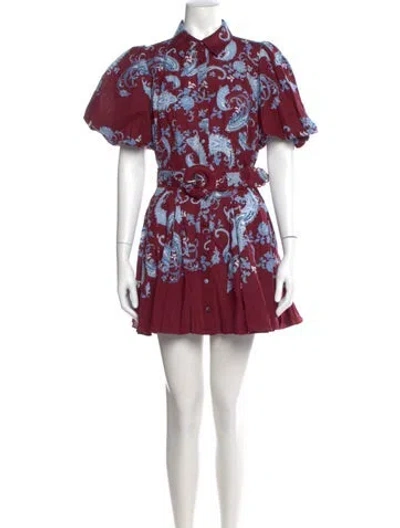 Pre-owned Hemant & Nandita Printed Mini Dress In Multi