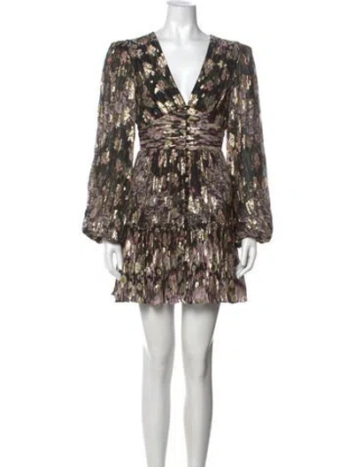 Pre-owned Hemant & Nandita Printed Mini Dress In Multi