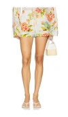 Hemant & Nandita Printed Shorts With Lace Multi