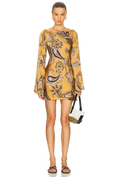 Hemant & Nandita Reem Mini Dress In Brown