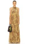 Hemant & Nandita Sakhi Maxi Dress In Green