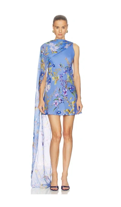 Hemant & Nandita Ayka Sash Mini Dress Blue