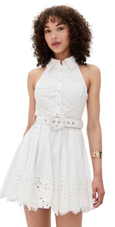 Hemant & Nandita Short Dress With Buckle Belt Off White