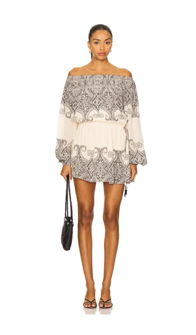 Hemant & Nandita Slip On Mini Dress In Multi