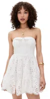 Hemant & Nandita Strapless Mini Dress Off White In White