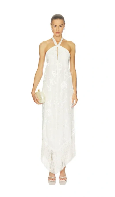 Hemant & Nandita Tie Sash Maxi Dress In White