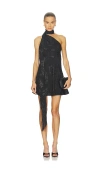 Hemant & Nandita Tie Sash Mini Dress In Black