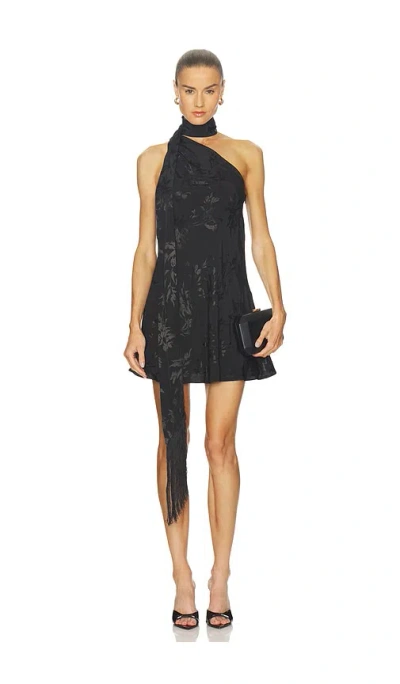 Hemant & Nandita Tie Sash Mini Dress In Black