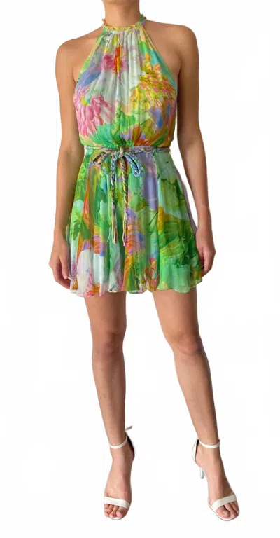 Hemant & Nandita Tiva Short Dress In Multicolor