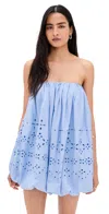 Hemant & Nandita Tube Balloon Mini Dress Powder Blue