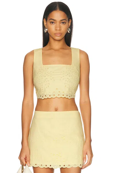 Hemant & Nandita Boxy Top In Yellow