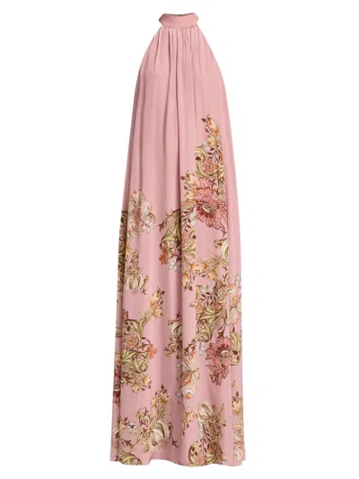 Hemant & Nandita Women's Sula Floral A-line Gown In Pink